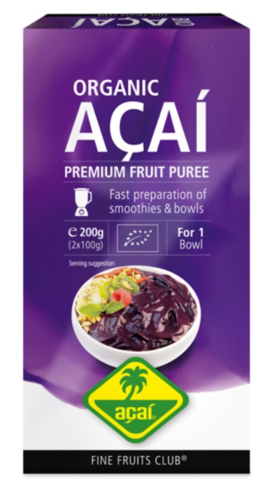 Fine Fruits Club, Acai Berry Puree, 200g