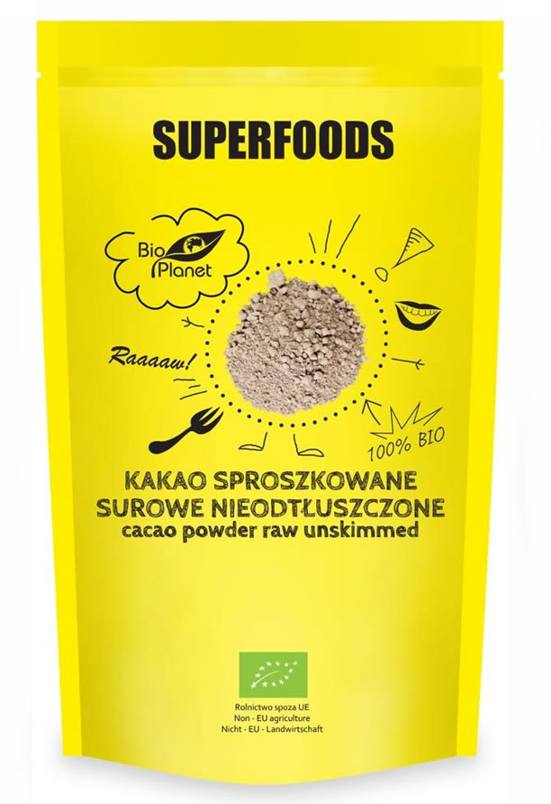 Cacao Powdered Raw Unskimmed, 150g