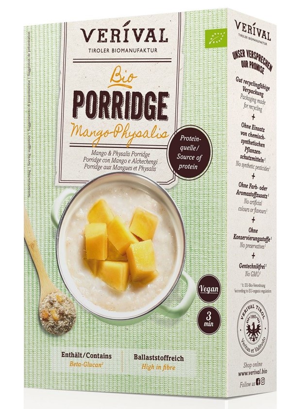 Verival, Mango & Physillis Protein Porridge, 450g
