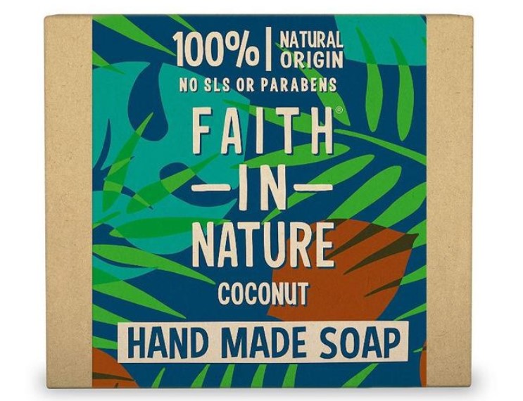 Faith in Nature, Coconut Hans Soap, 100g