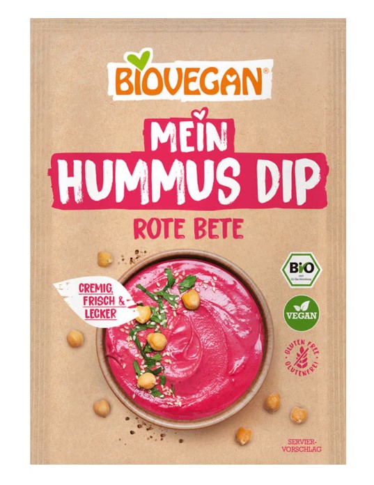 Biovegan, Hummus Dip Beetroot, 55g