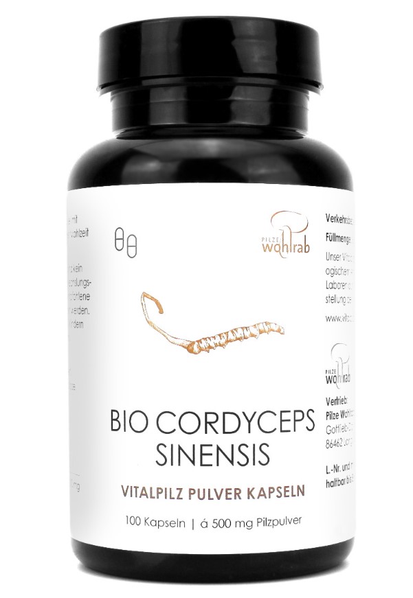 Pilze Wohlrab, Cordyceps Sinensis 500mg, 100 capsules