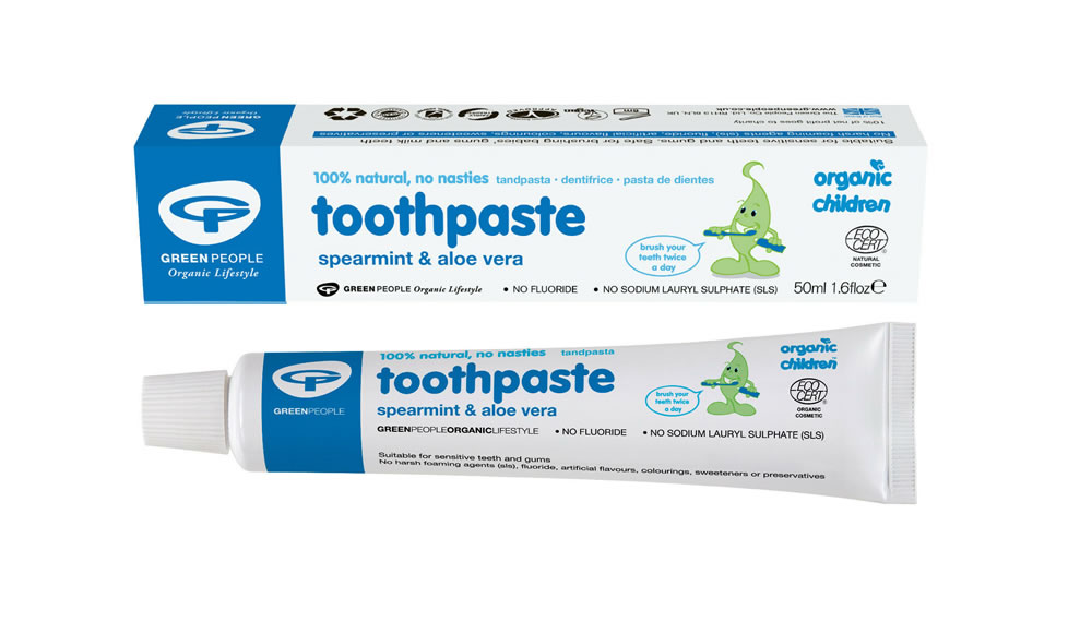 Children Spearmint & Aloe Vera Toothpaste, 50ml
