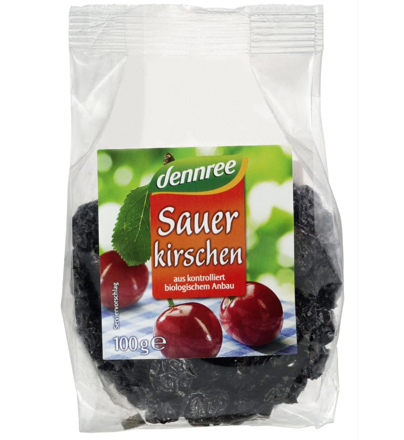 Dennree, Dry Sauer Cherries, 100g