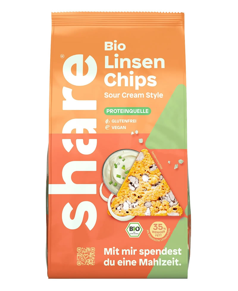 Share, Lentil Chips with Black Rice, 80g