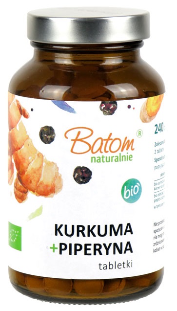 Batom, Turmeric & Piperine, 240 tablets