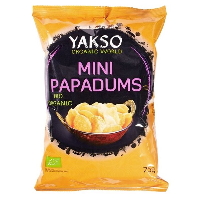 Yakso, Mini Papadums, 75g