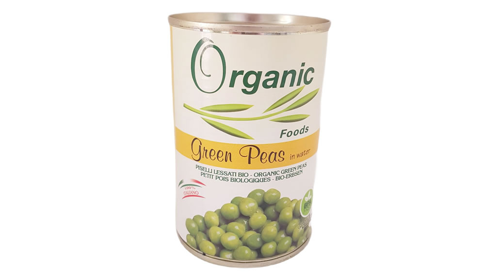 Organic Foods, Green Peas, 400g