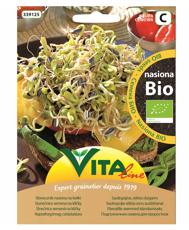 Vita Line, Sunflower Seeds for Sprouting, 30g