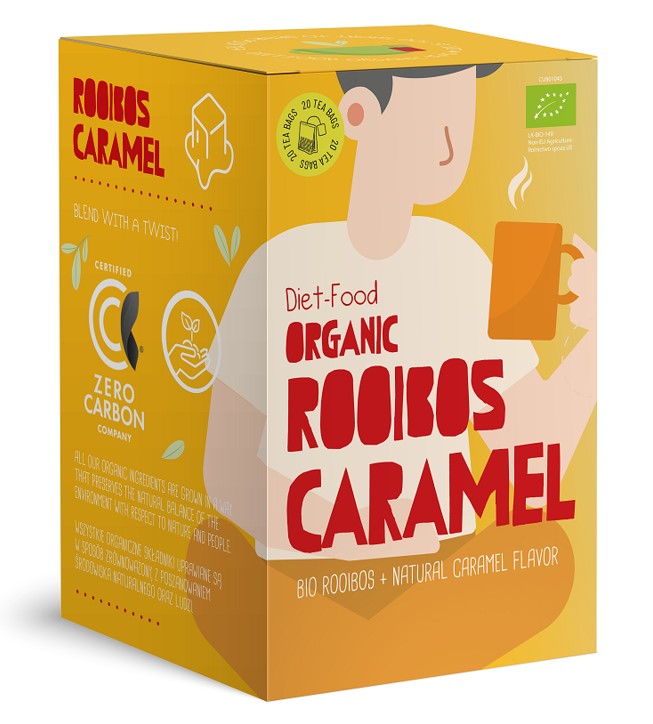 Diet-food, Tea Rooibos with Caramel Flavor, 20 bags