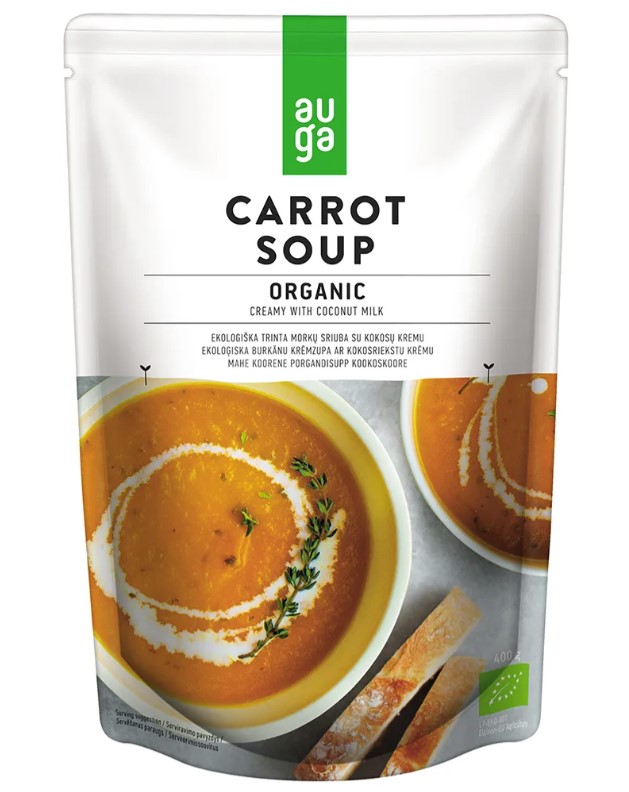 Auga, Creamy Carrot Soup With Coconut Milk, 400g