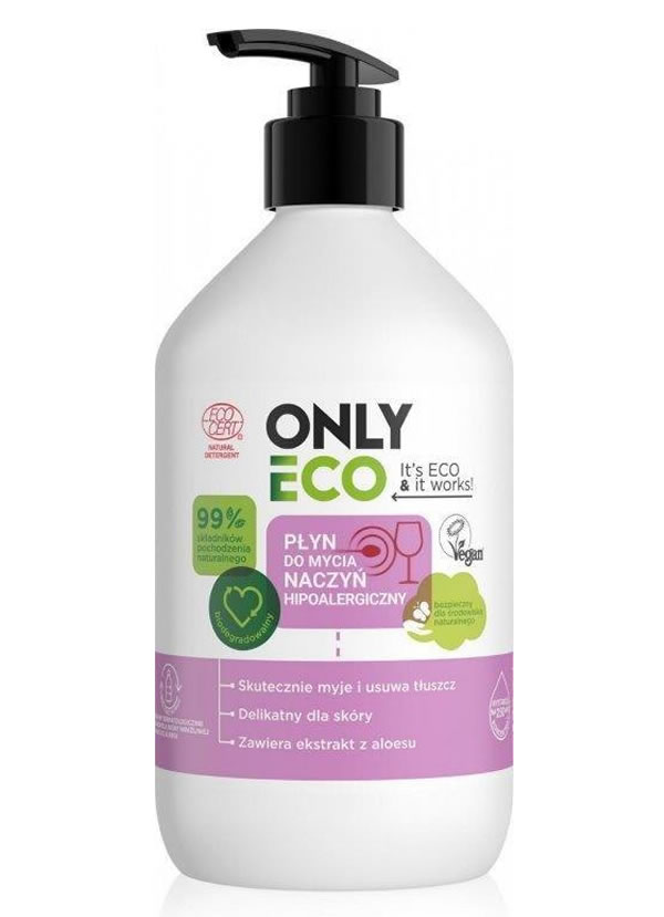 Only Eco, Hypoallergenic Dishwashing Liquid, 500ml