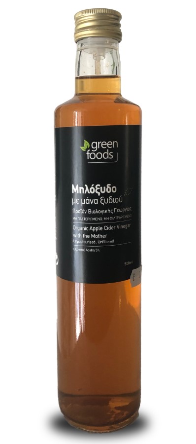 Green Foods, Apple Cider Vinegar with the Mother - Unfiltered, 500ml