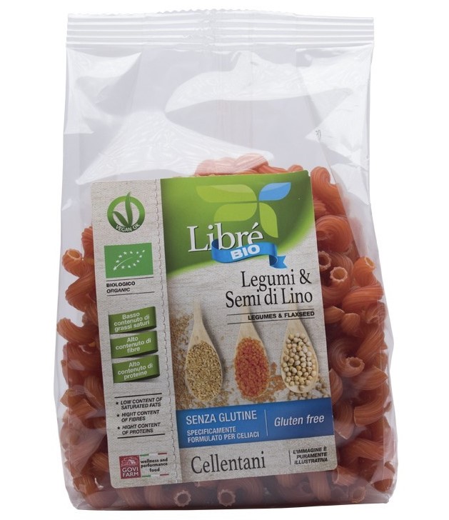 Cellentani Legumes and Flax Seeds, 250g