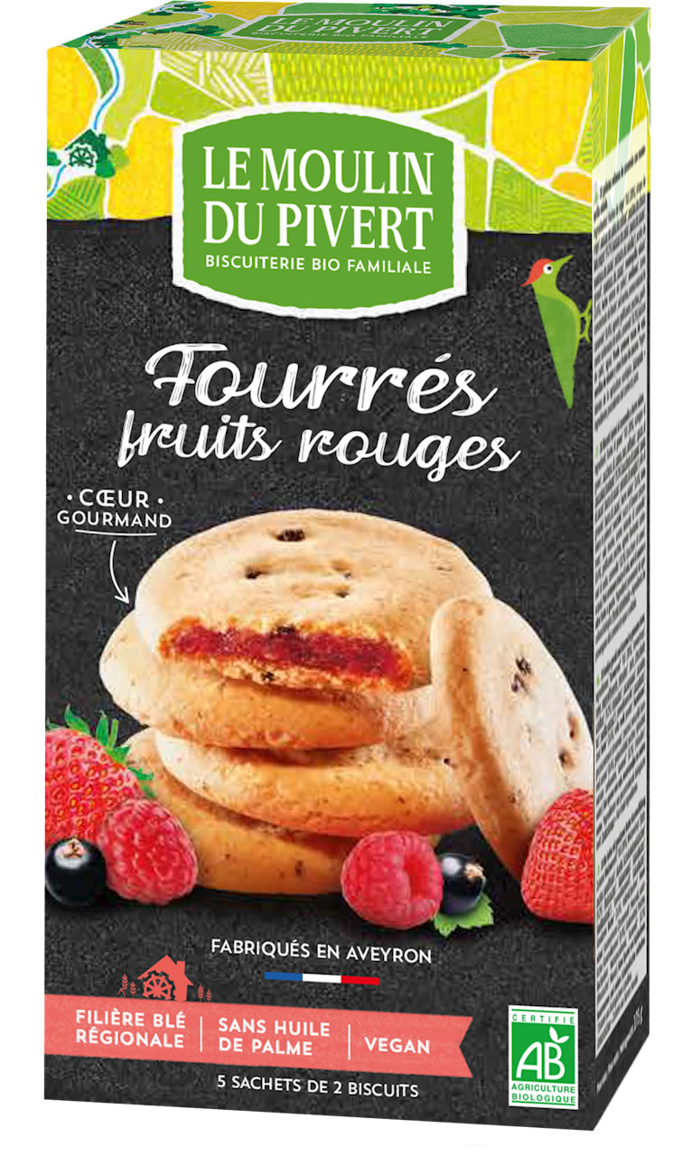 Red Fruits Filled Biscuits, 175 g