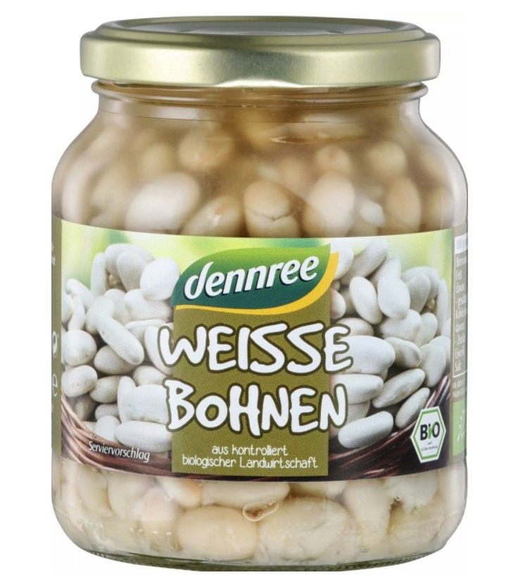 Dennree, White Beans, 350g