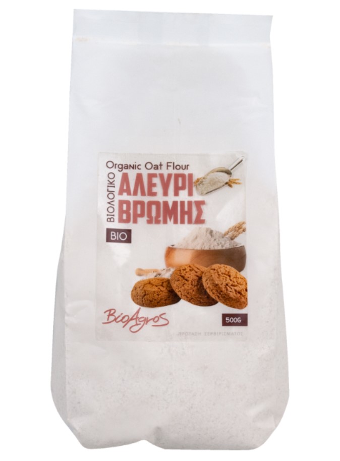 BioAgros, Oat flour Wholegrain, 500g
