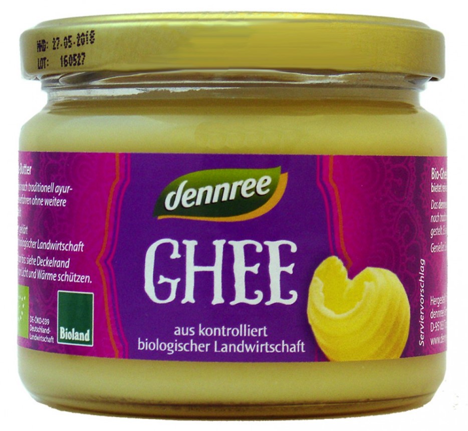 Dennree, Ghee - Vegetarian Butter, 240g