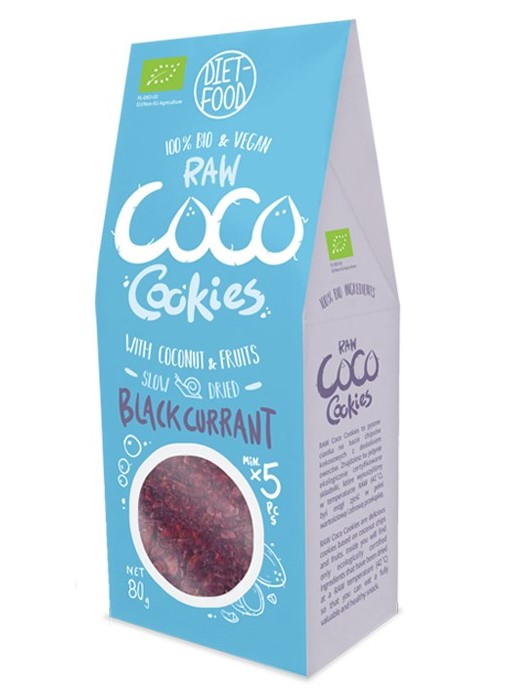 Coco Cookies with Black Currant, 80g