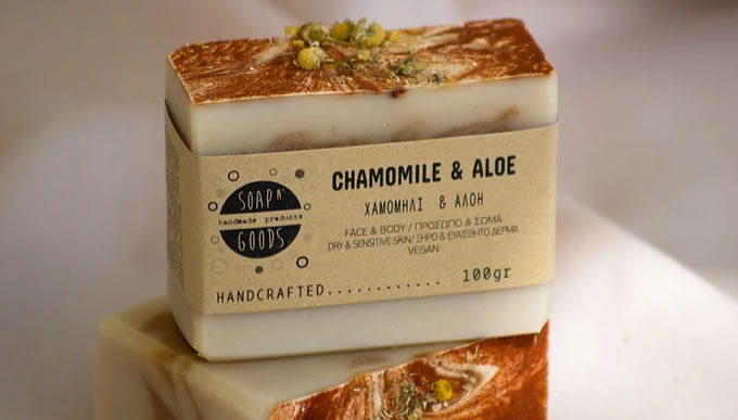 Moisturizing Soap - Chamomile & Aloe, 100g