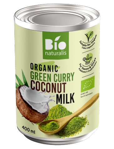 Bio Naturalis, Green Curry Coconut Milk, 400ml