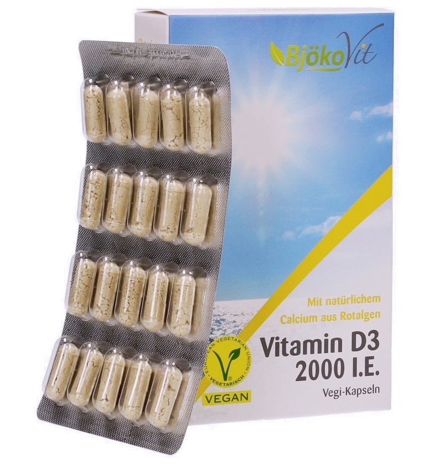 BjokoVit, Vitamin D3, 60 caps