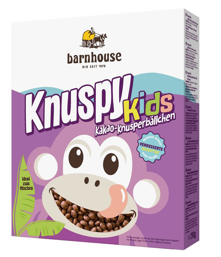 Bauck Hof, Knuspy Kids Crunchy Cocoa Balls, 250g