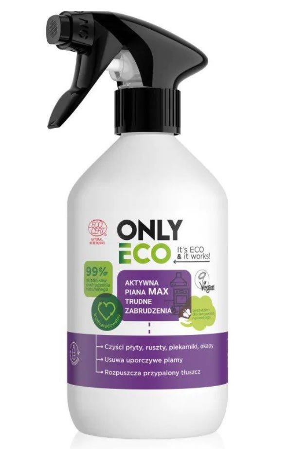 Only Eco, Active Foam Max Difficult Dirt, 500ml