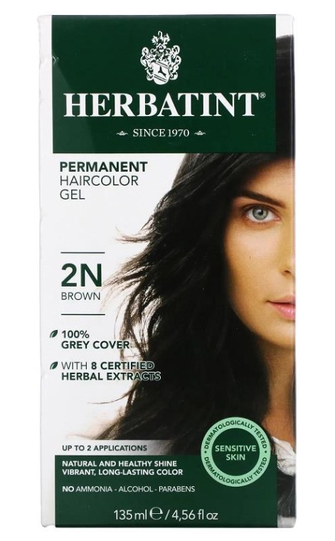 Herbatint, Permanent Haircolor Gel - Brown 2N, 150ml