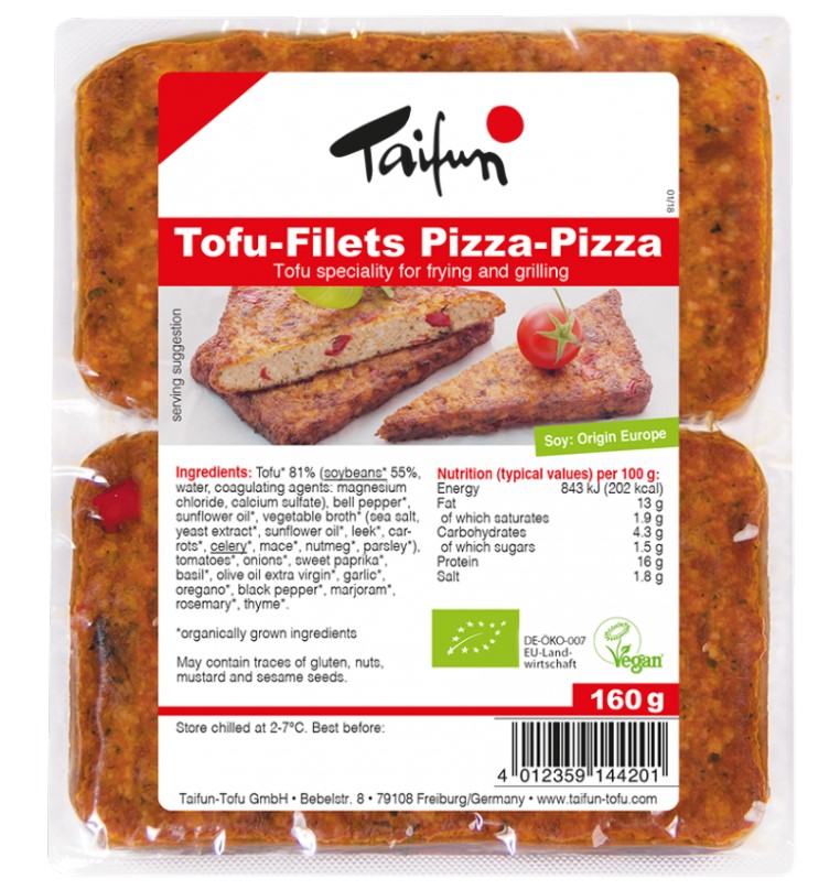 Tofu-Filets Pizza-Pizza, 160g