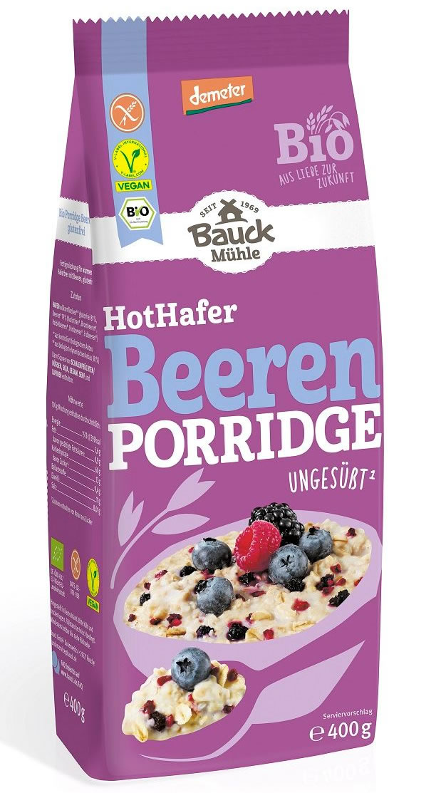 Bauck Hof, Berry Oatmeal, 400g