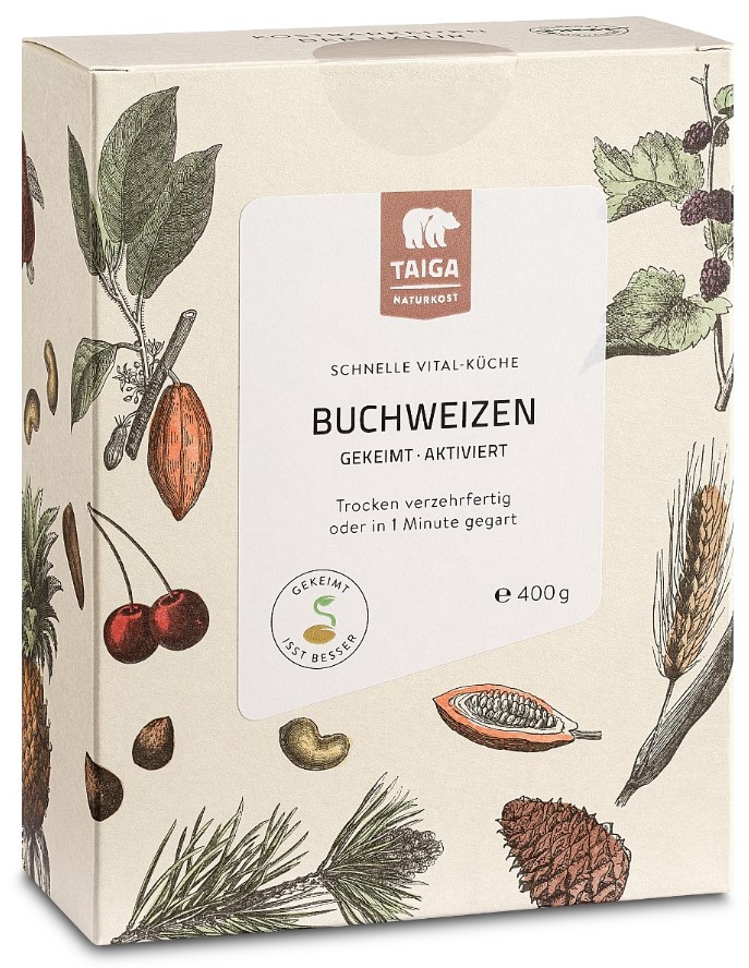 Taiga Naturkost, Buckwheat Sprouted, 400g
