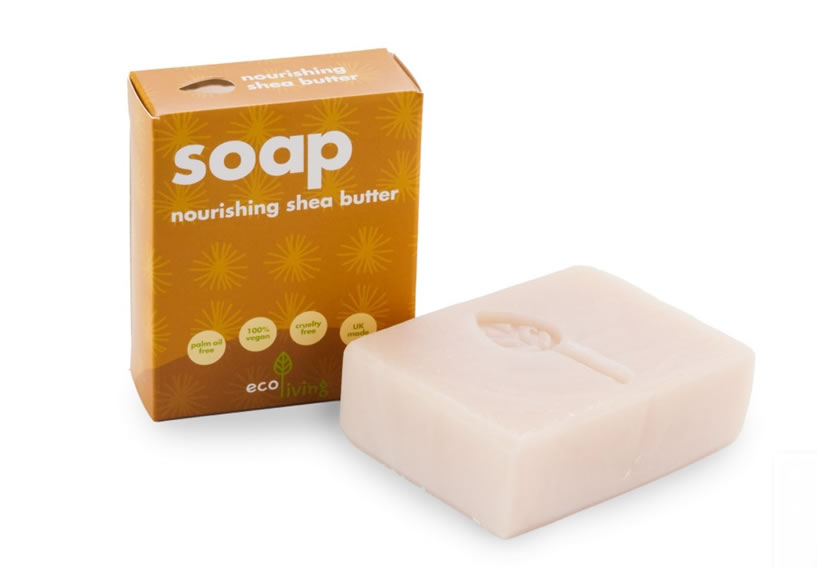EcoLiving, Nourishing Shea Butter Handmade Soap, 100g