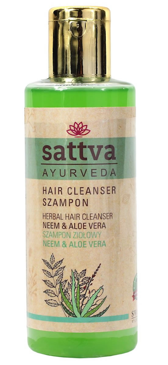 Sattva, Herbal Hair Cleanser Shampoo Neem & Aloe Vera, 210ml