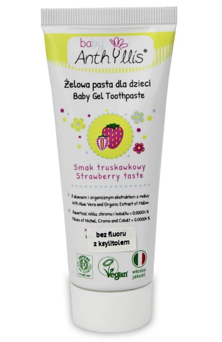 Baby Anthyllis, Baby Gel Toothpaste Strawberry, 75ml