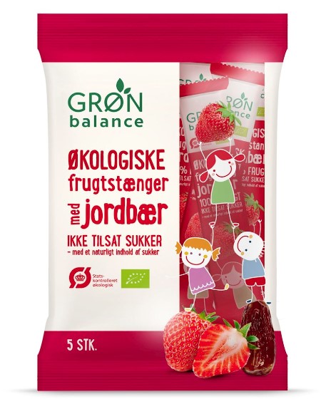 Gron Balance, Strawberry Snack for Kids, 5x20g