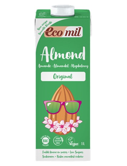 Ecomil, Almond Milk with Agave, 1L