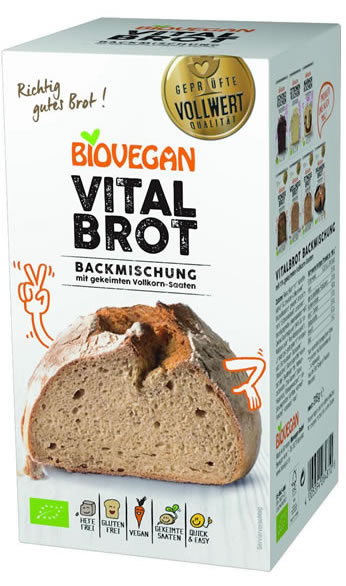 Biovegan, Vital Bread Baking Mix, 315g