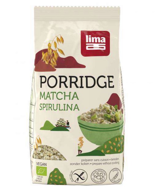 Lima, Porridge Express Matcha Spirulina, 350g