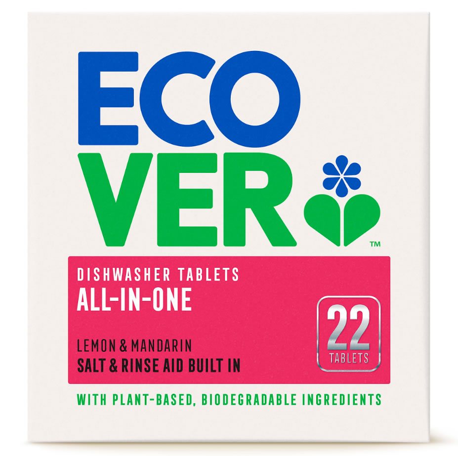 Ecover, All in One Dishwasher Tablets, 22 tabs
