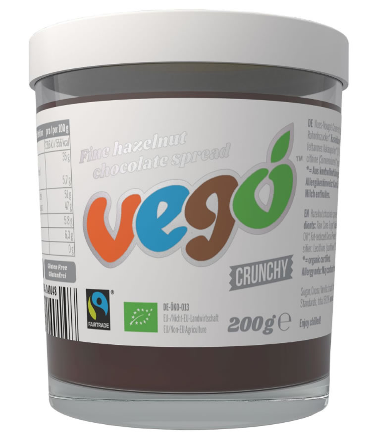 Vego, Fine Hazelnut Crunchy Chocolate Spread, 200gr