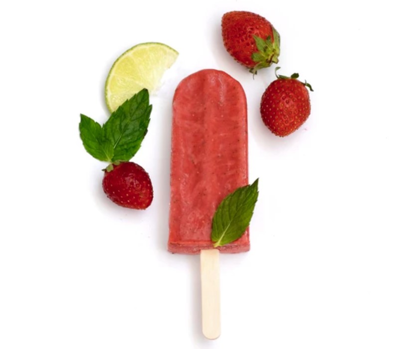 BOBO pops, Strawberry Mojito Ice-Cream