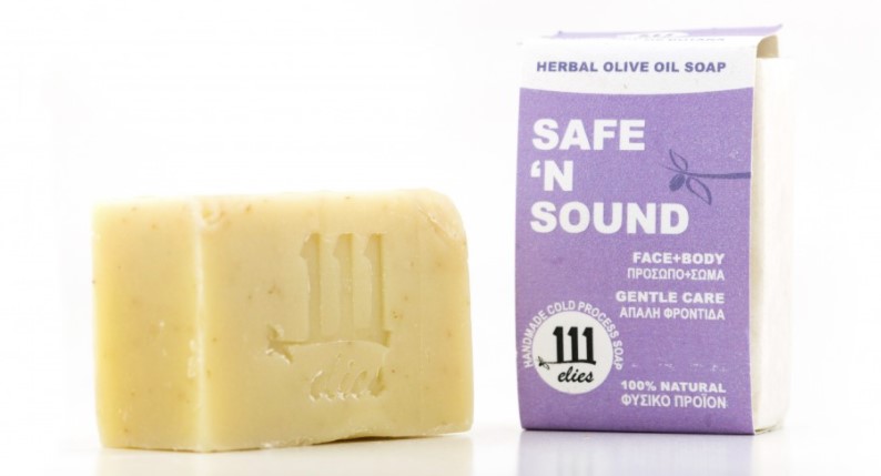 111elies, Safe 'n Sound Herbal Olive Oil Soap, 100g