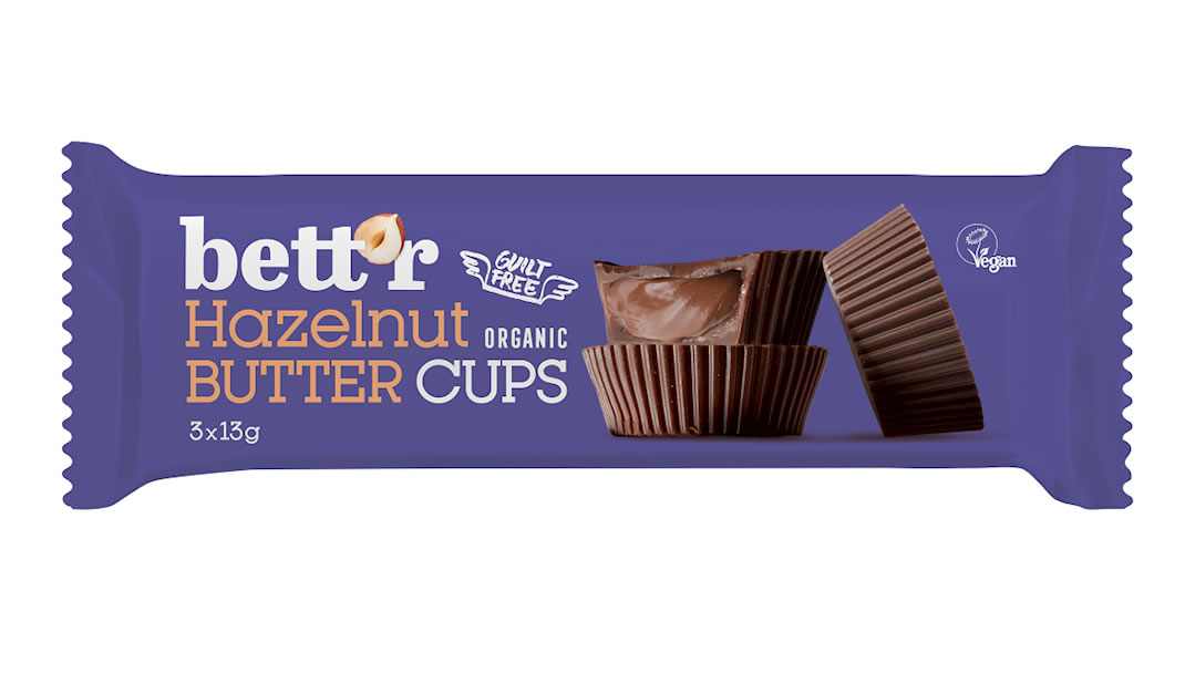 Bettr, Hazelnut Butter Cups, 39g