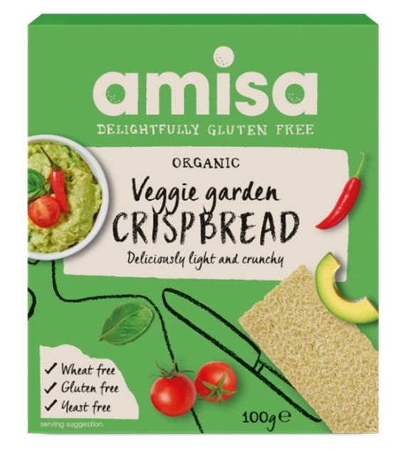 Amisa, Veggie Garden Crispbread, 100g