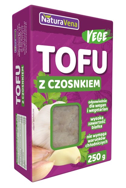 NaturaVena, Garlic Tofu, 250g