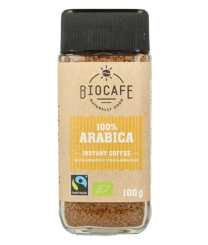 Biocafe, Instant Coffee 100% Arabica, 100g