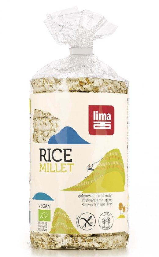 Lima, Rice Cakes with Millet, 100g