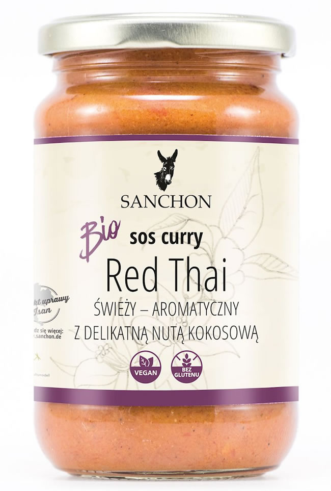 Sanchon, Red Thai Curry Sauce, 340g