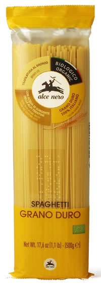 Alce Nero, Durum Wheat Semolina Spaghetti, 500g